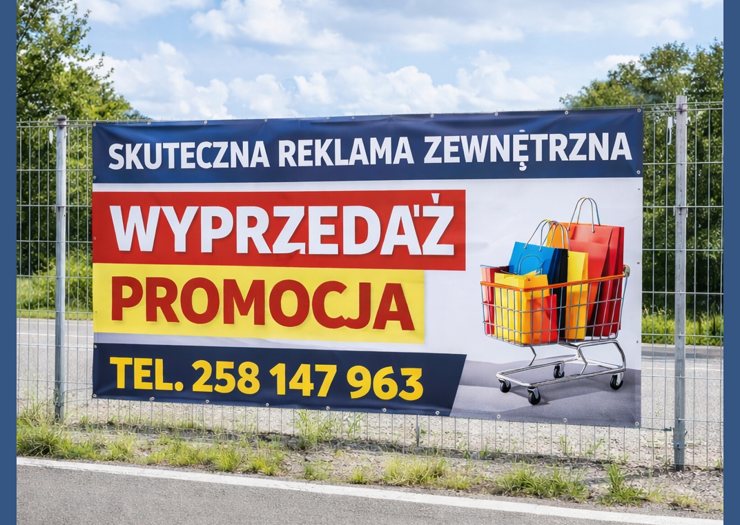 Baner reklamowy cena