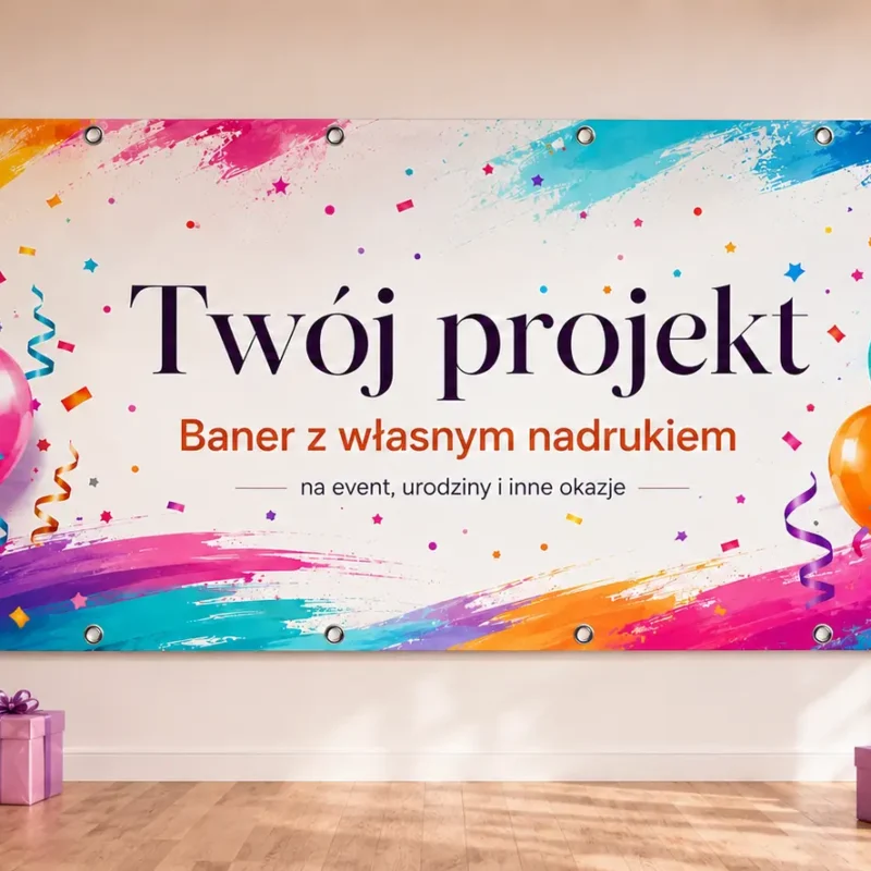Baner z własnym nadrukiem