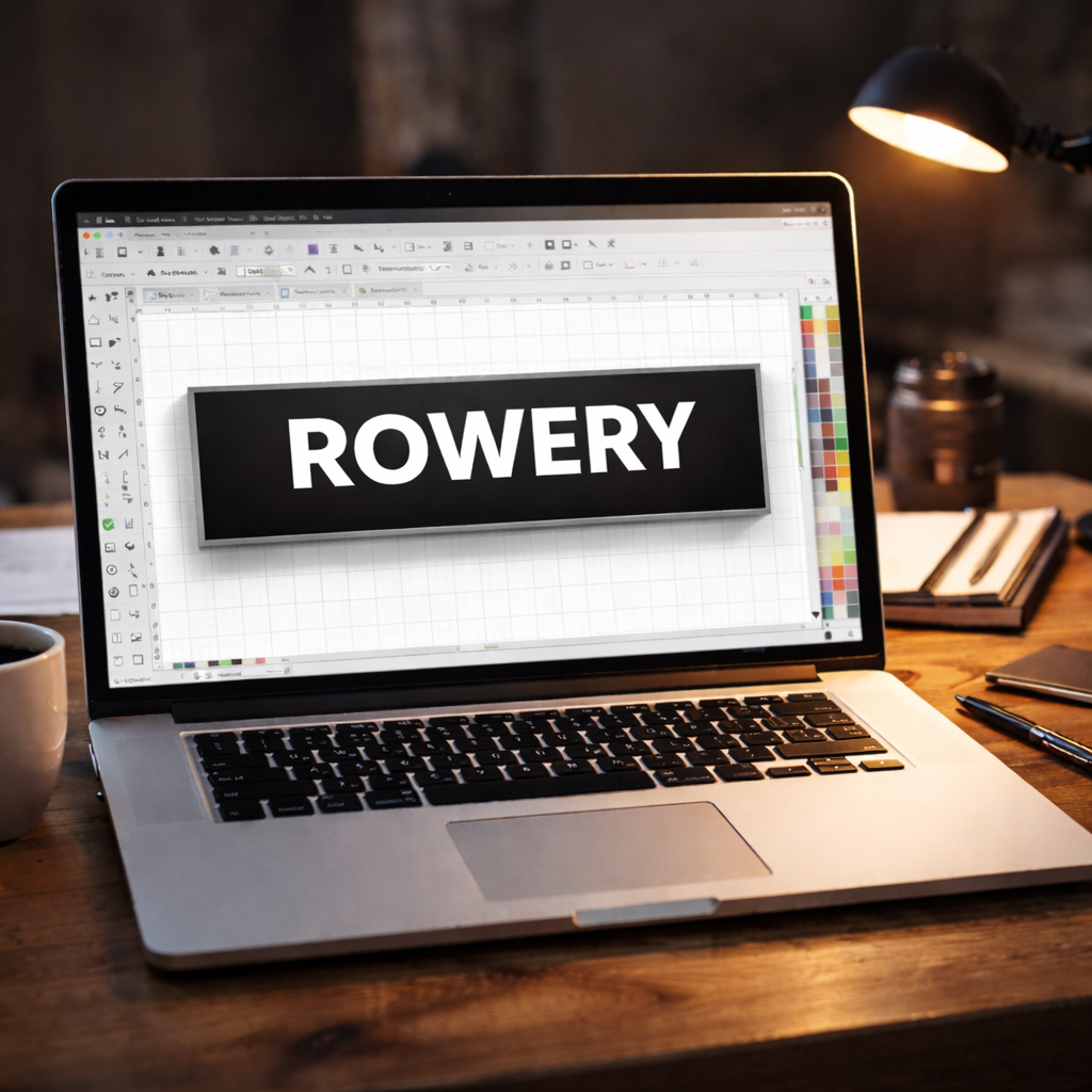 Projekt reklamy zewnętrznej – wizualizacja szyldu reklamowego