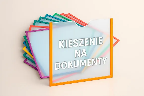 Kieszenie samoprzylepne i ramki magnetyczne na dokumenty