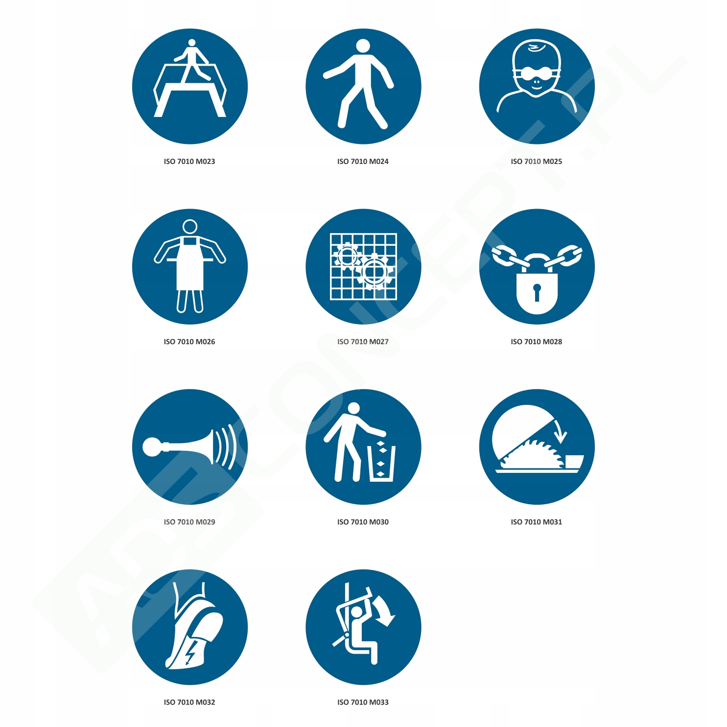Naklejka BHP – piktogram zgodny z ISO 7010