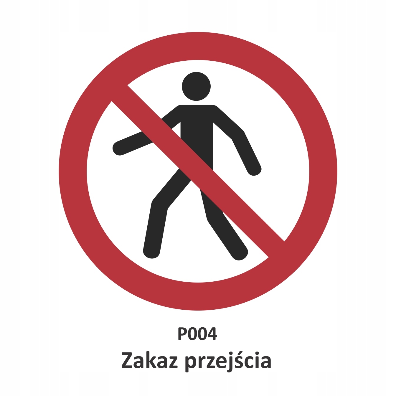 naklejki bhp zakaz przejscia p004