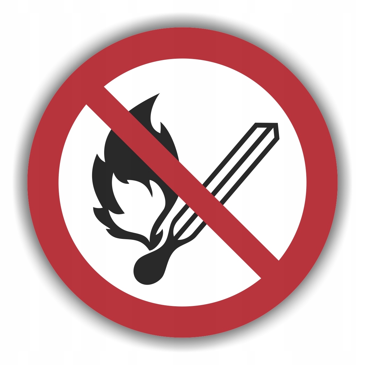 Naklejki bhp zakaz uzywania otwartego-ognia bez tekstu