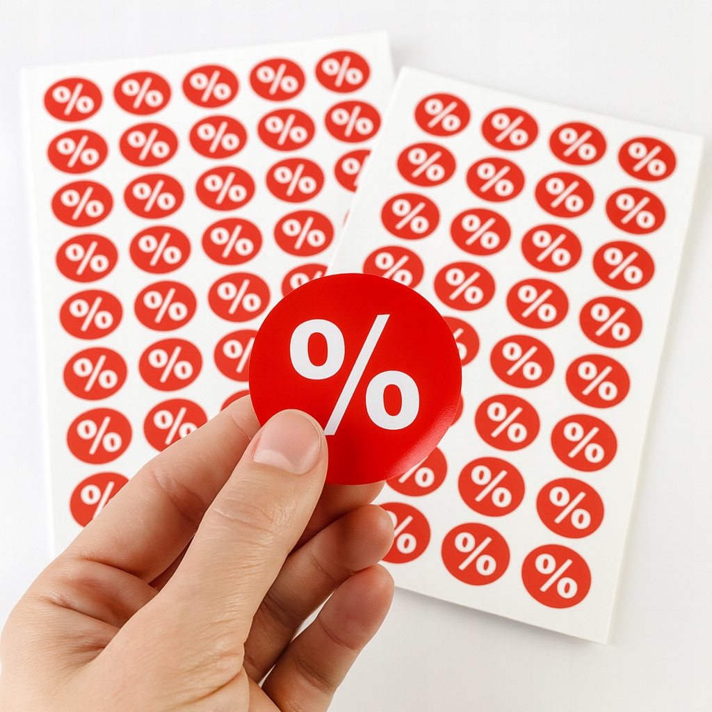 Wykończenie połysk — naklejki na zamówienie