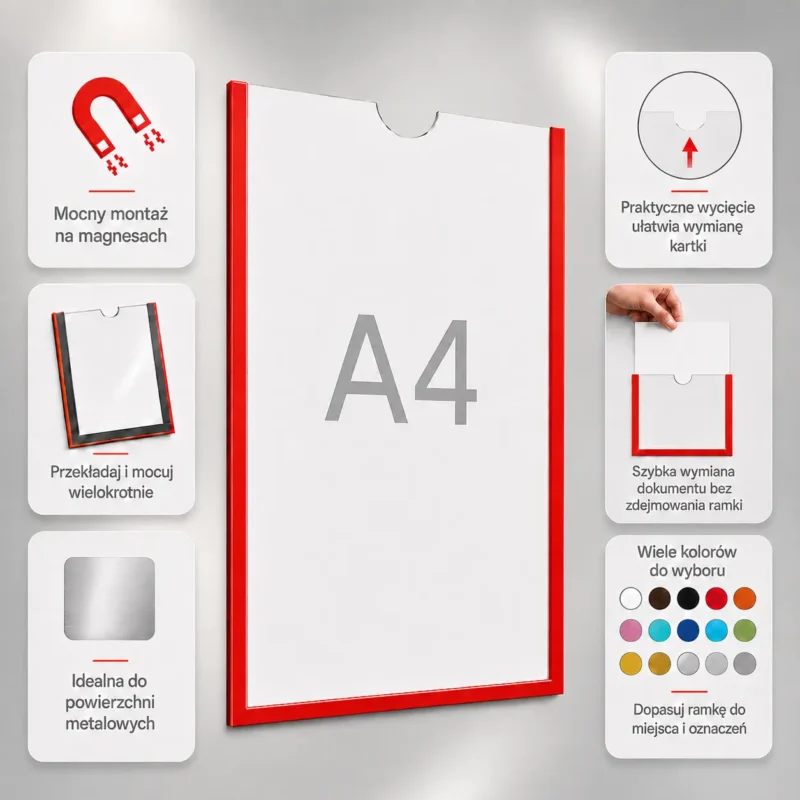 Ramka magnetyczna a4