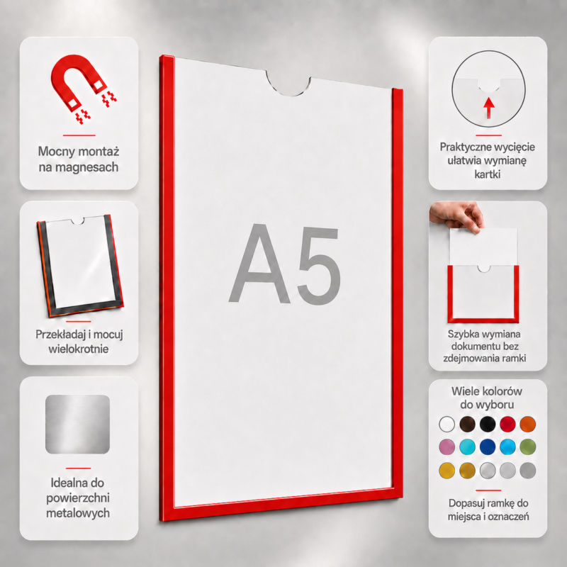 Ramka magnetyczna a5
