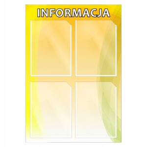 Tablica informacyjna na zamówienie