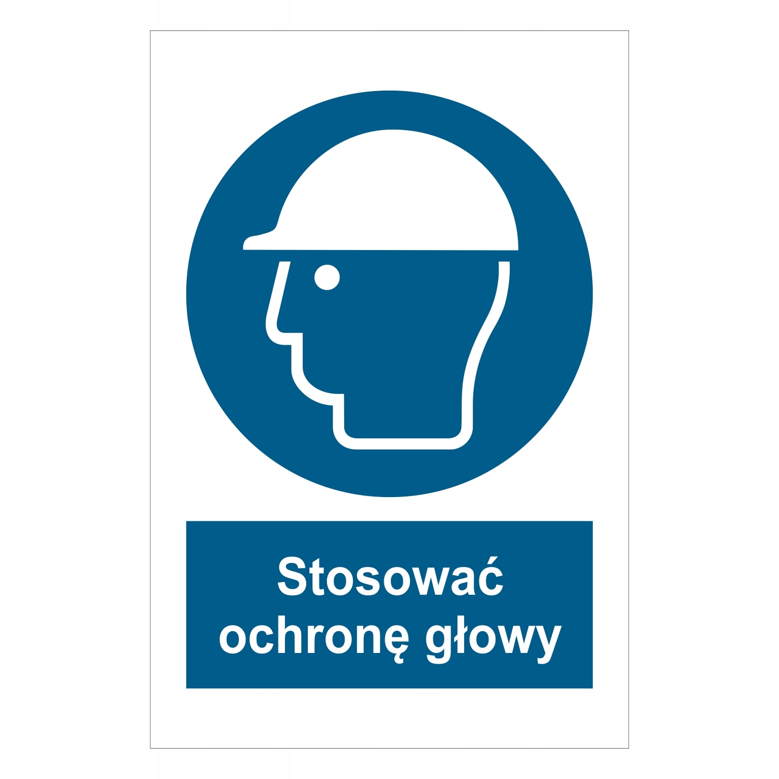 Tabliczka bhp nakazu z podpisem