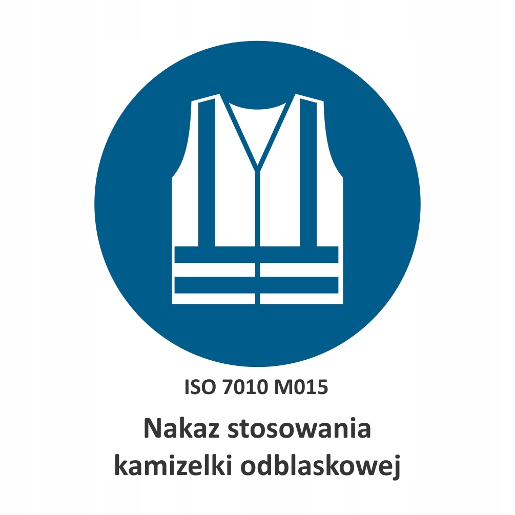 Tabliczka BHP nakazu 20×20 cm – PCV, ISO 7010
