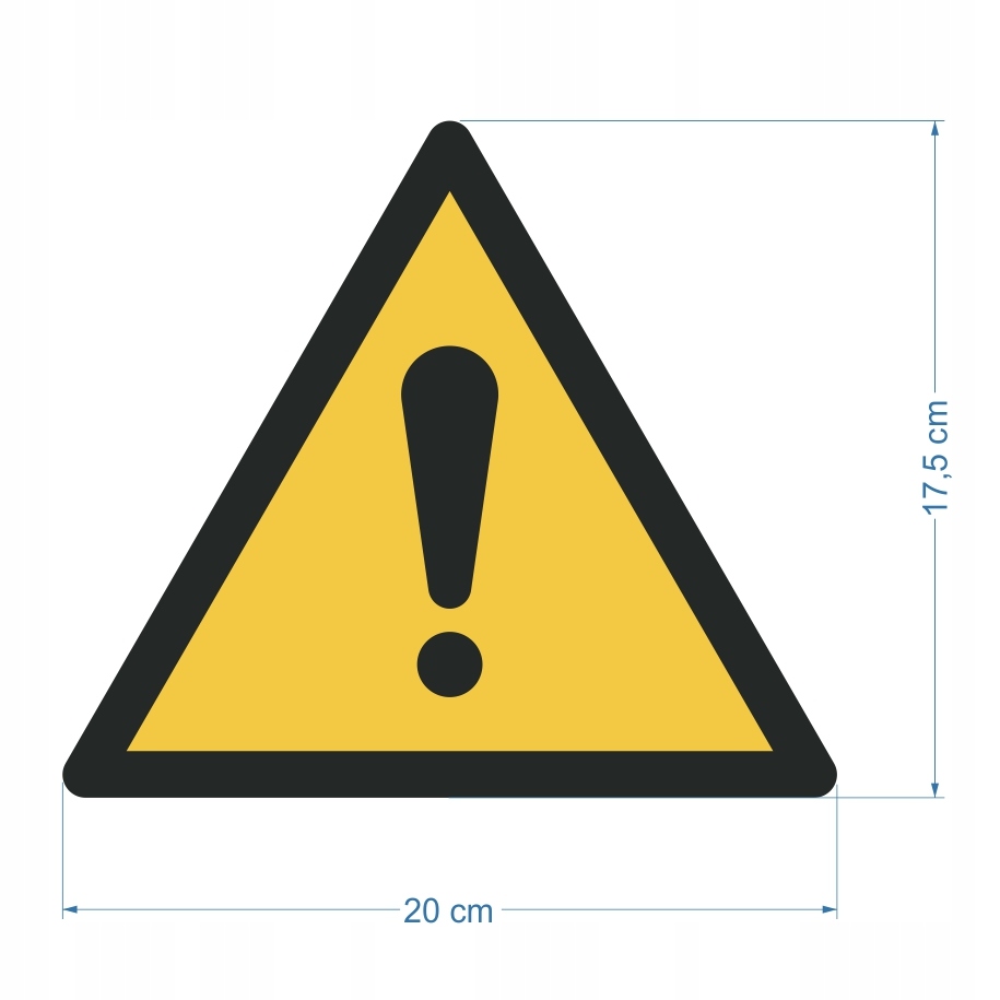 Tabliczka bhp 20 cm – wzór W001