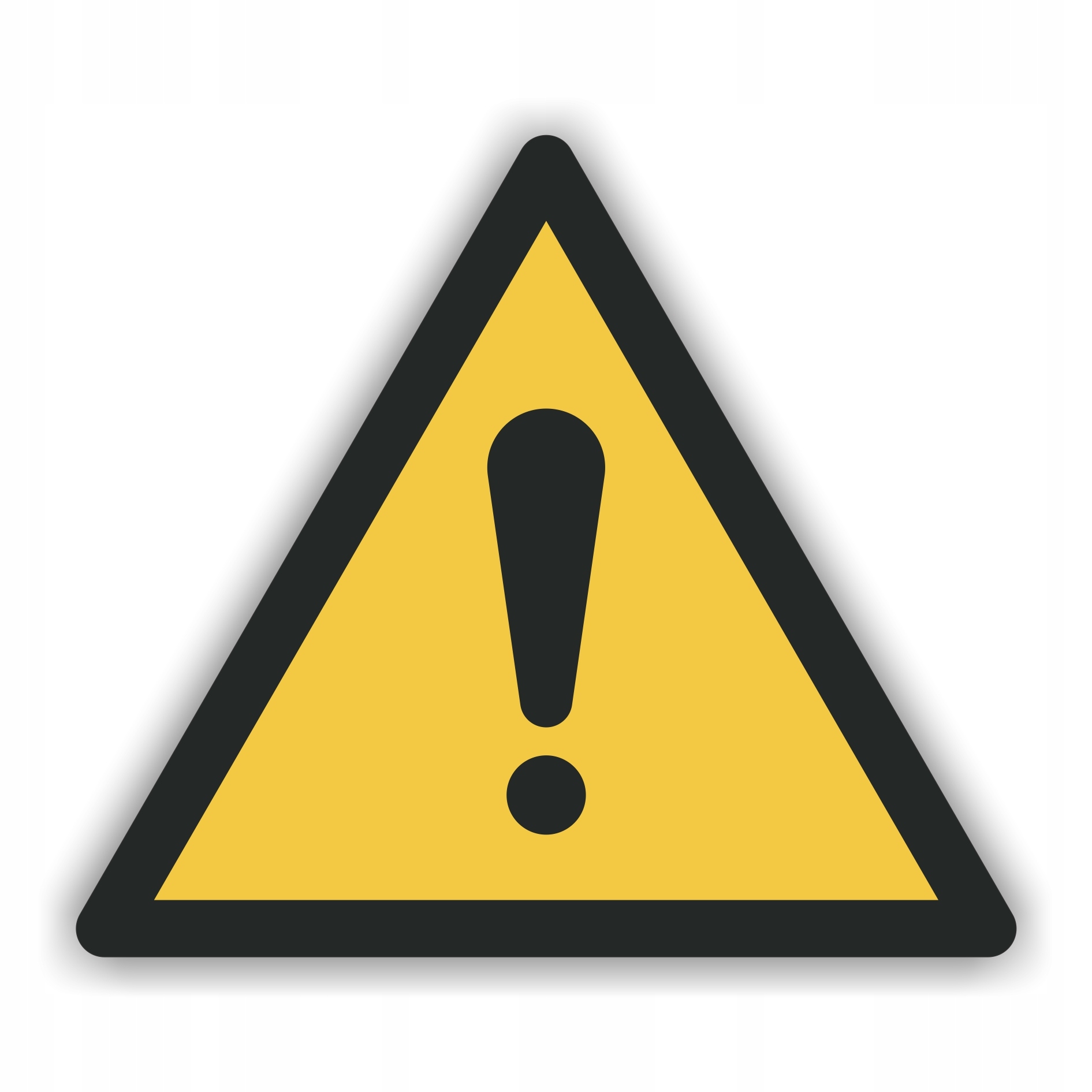 W001 – trójkątny znak ostrzegawczy